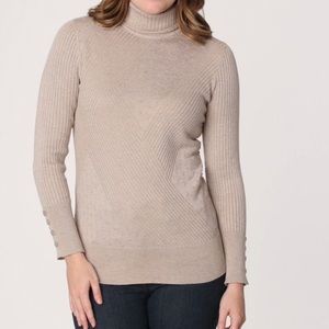 Beige turtleneck sweater